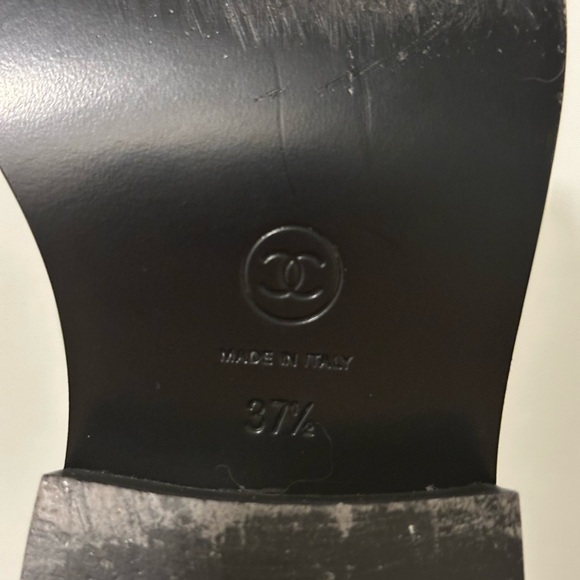 CHANEL “Lace Up” combat boots 37.5 - Picture 5 of 13